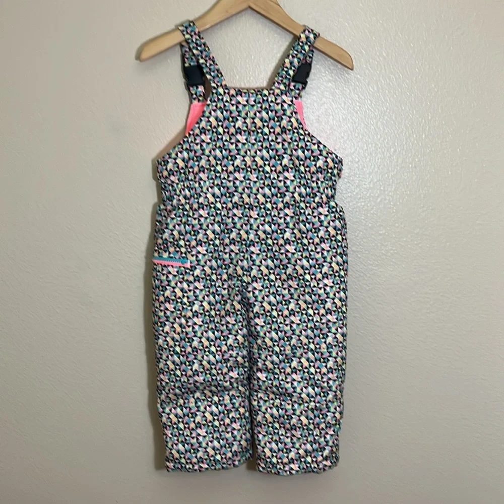Carter’s Multicolor Patterned Winter Snow Bib Overalls